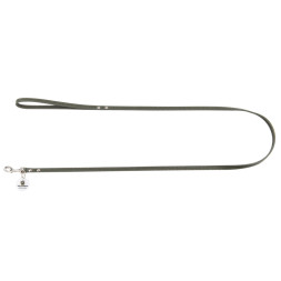 Mr.Kranch поводок для собак, из натуральной кожи с QR-адресником, 130 см, 12 мм, оливковый