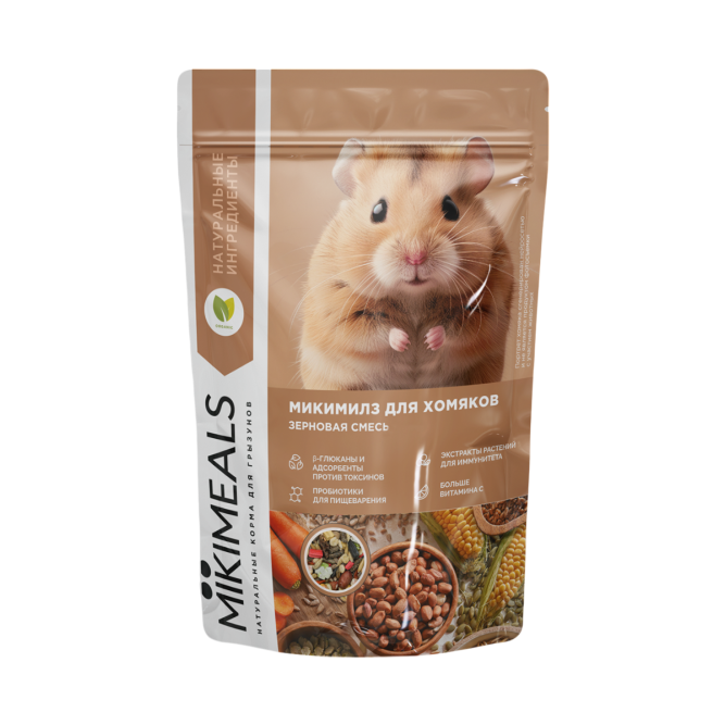 Mikimeals сухой корм для хомяков - 800 г