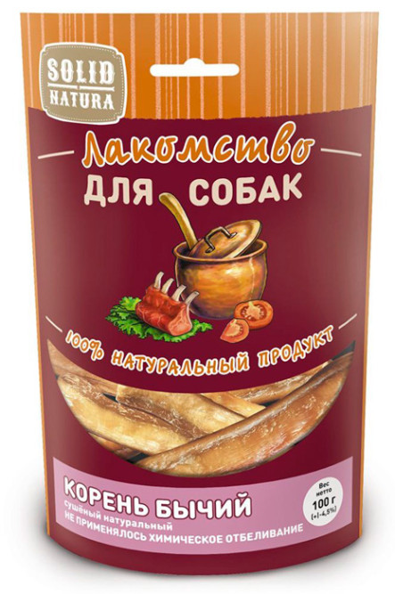 Solid Natura Корень бычий лакомство для собак 0,1 кг