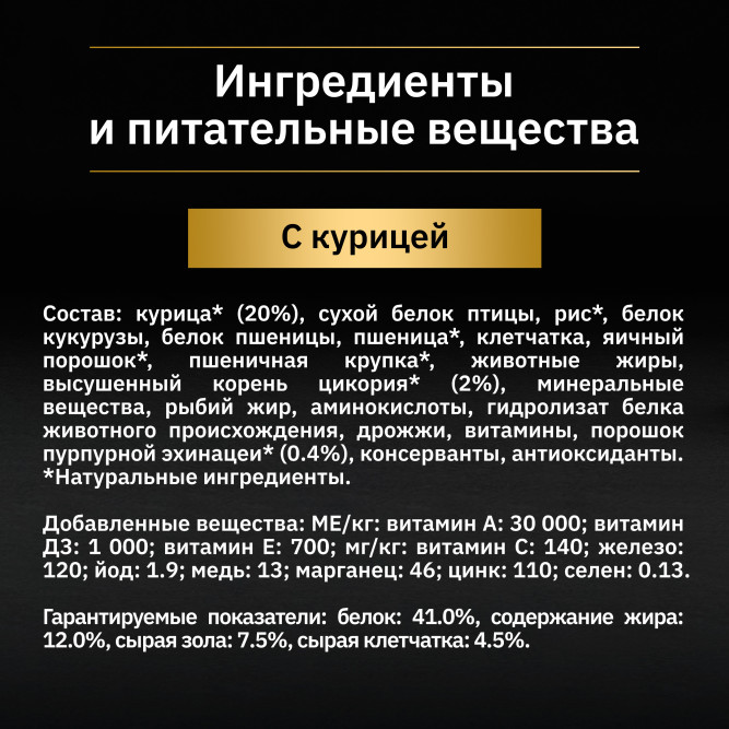 Pro Plan Nature Elements сухой корм для взрослых стерилизованных кошек с курицей - 200 г