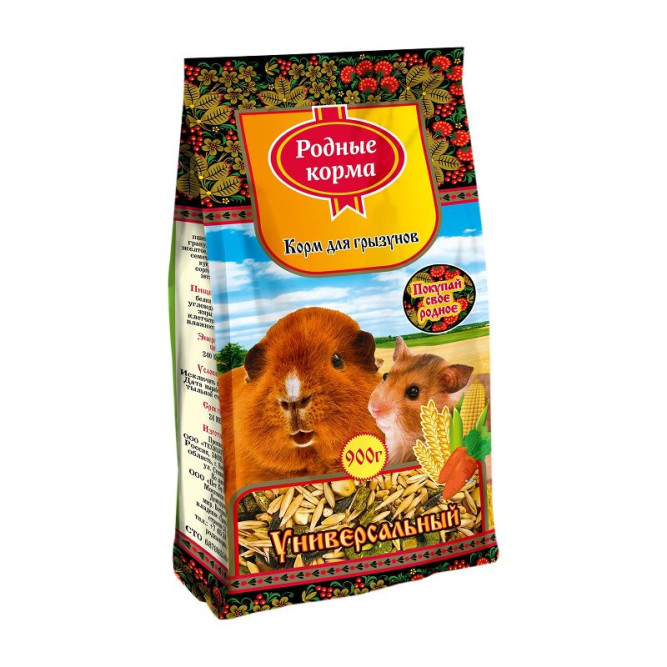 Родные Корма корм для грызунов универсальный - 900 г