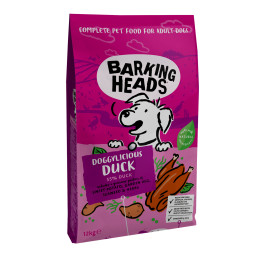 Barking Heads Doggylicious Duck сухой беззерновой корм для взрослых собак с уткой и бататом - 12 кг