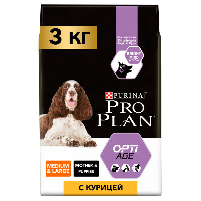 Purina Pro Plan Medium &amp; Large Adult 7+ cухой корм для взрослых собак средних и крупных пород старше 7 лет с курицей и рисом - 3 кг