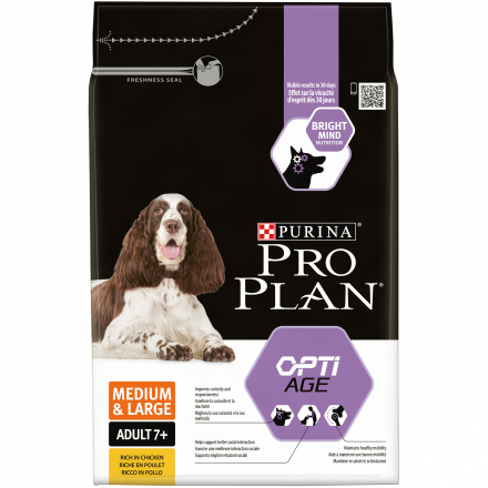 Purina Pro Plan Medium &amp; Large Adult 7+ cухой корм для взрослых собак средних и крупных пород старше 7 лет с курицей и рисом - 3 кг