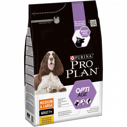 Purina Pro Plan Medium &amp; Large Adult 7+ cухой корм для взрослых собак средних и крупных пород старше 7 лет с курицей и рисом - 3 кг