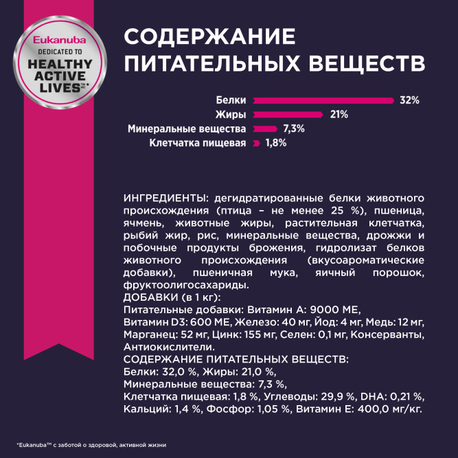 Сухой корм Eukanuba Puppy Small Breed для щенков мелких пород с курицей - 800 г