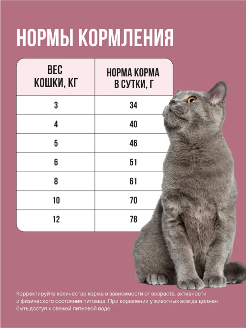 BOWL WOW сухой корм для взрослых стерилизованных кошек с индейкой, курицей и свеклой - 8 кг