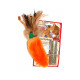 Плюшевая игрушка Kong "Морковь" для кошек, размер 6,8 х 4,0 х 2,3 см