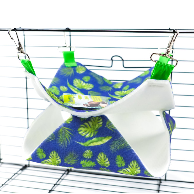 Bambini Pets гамак подвесной из фетра двухуровневый, для грызунов и хорьков, 23х23х6 см