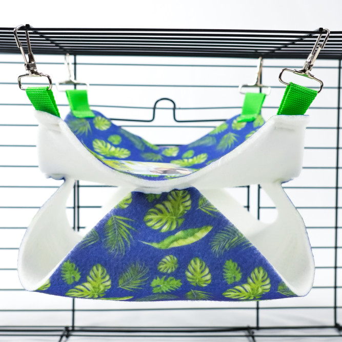 Bambini Pets гамак подвесной из фетра двухуровневый, для грызунов и хорьков, 23х23х6 см