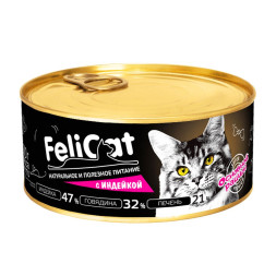 Felicat консервы для кошек с индейкой - 290 г х 8 шт