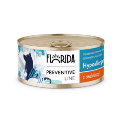 Florida Preventive Line Hypoallergenic консервы для собак при пищевой аллергии, с индейкой - 100 г x 24 шт