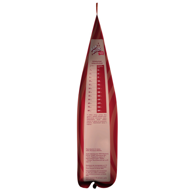 Banditos сухой корм для взрослых собак всех пород, с говядиной - 12 кг