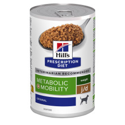Hills Prescription Diet Metabolic + Mobility диетический влажный корм для собак для поддержания здоровья суставов и коррекции веса, в консервах - 370  г х 12 шт