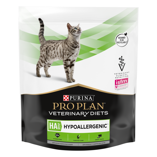 Purina Pro Plan Veterinary diets HA St/Ox Hypoallergenic сухой корм для взрослых кошек при аллергии - 325 г