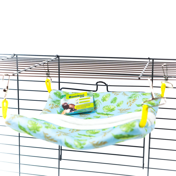 Bambini Pets гамак подвесной из фетра Квадратный спальный мешок, для грызунов и хорьков, 25х25 см