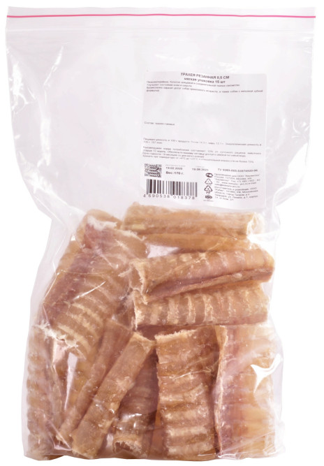 TiTBiT лакомство для собак Трахея резаная 8,5 см - 170 г