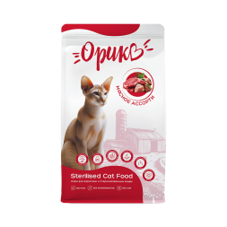 Орико сухой корм для взрослых стерилизованных кошек, мясное ассорти - 10 кг