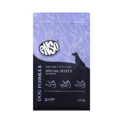 ENSO Dog Formula Special Select сухой корм для взрослых собак средних и крупных пород со свежим ягненком и добавлением томата - 2,5 кг
