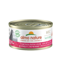 Almo Nature Legend Adult Cat Chicken&amp;Liver консервированный корм с цельными кусочками курицы и печенью в бульоне для взрослых кошек - 70 гр. х 24 шт.