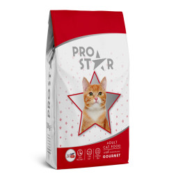 Prostar Adult Cat Gourmet сухой корм для взрослых кошек с курицей и рыбой - 1 кг + 200 г в подарок