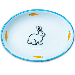 Mr.Kranch миска для грызунов "Зайчик", 90 мл, голубая