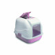 Imac Easy Cat туалет для кошек закрытый белый, пепельно-розовый - 50х40х40 см.