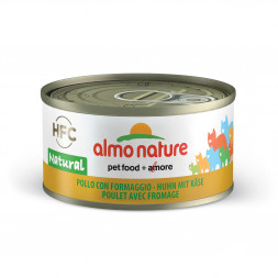 Almo Nature Legend Adult Cat Chicken&amp;Cheese консервированный корм с цельными кусочками курицы и сыром в бульоне для взрослых кошек - 70 гр. х 24 шт.