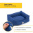 Pet Comfort Alpha Mirandus 33 лежанка для собак средних пород, размер M (65х80 см), синий
