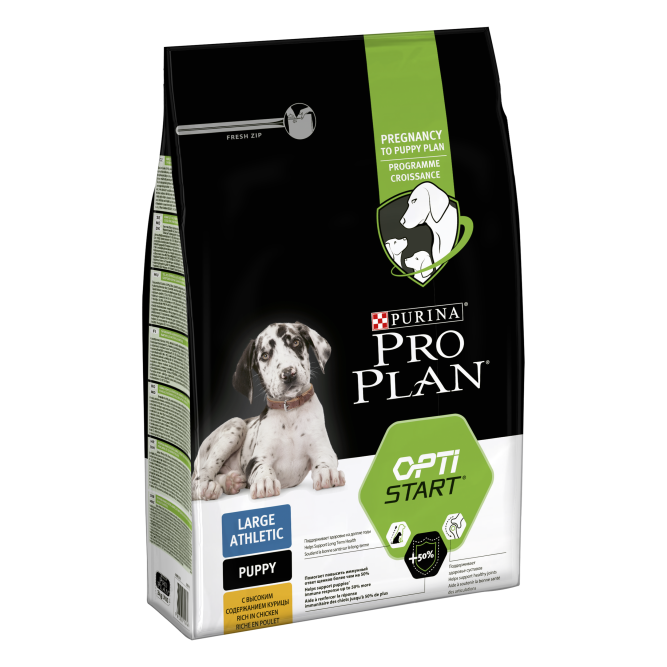 Pro Plan Puppy Large Athletic сухой корм для щенков крупных пород с атлетическим телосложением с курицей и рисом - 3 кг