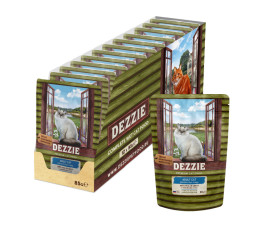 Dezzie Adult Cat Veal влажный корм для взрослых кошек с телятиной в соусе, в паучах - 85 г х 12 шт