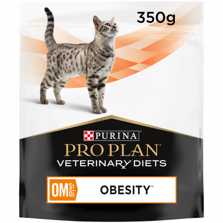 Purina Pro Plan Veterinary diets OM St/Ox Obesity Management сухой корм для взрослых кошек при ожирении - 350 г
