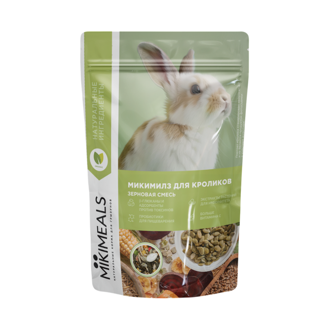 Mikimeals сухой корм для кроликов - 400 г