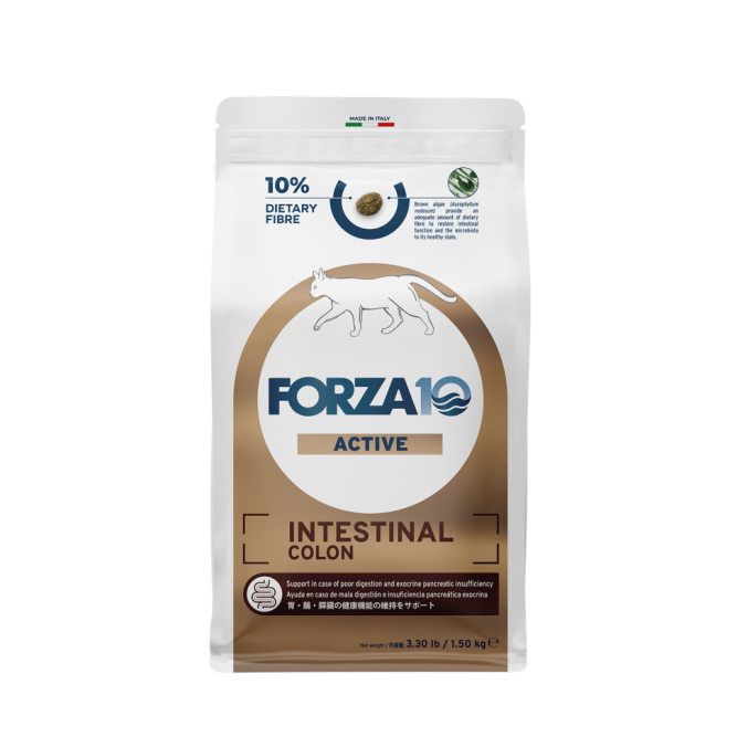 Forza10 Active Intestinal Colon сухой корм для взрослых кошек при хронических колитах - 1,5 кг