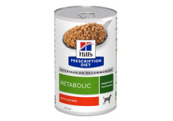 Hills Prescription Diet Metabolic диетический влажный корм для собак для коррекции веса, с курицей, в консервах - 370  г х 12 шт