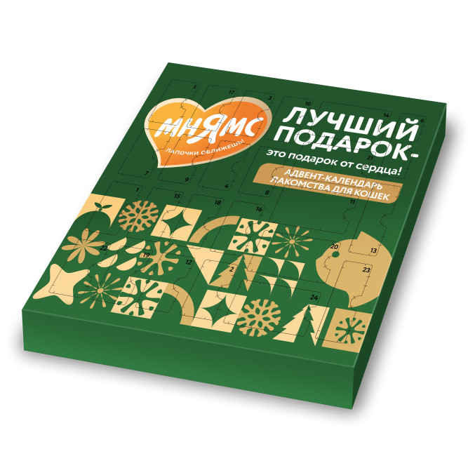 Мнямс адвент-календарь с лакомствами для кошек - 100 г