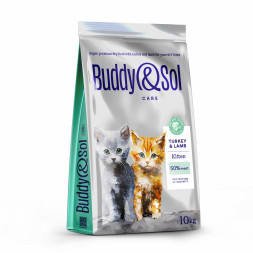 Buddy&Sol Care Kitten сухой корм для котят с индейкой и ягненком - 10 кг