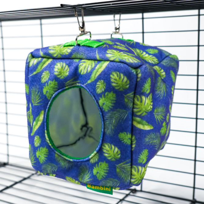 Bambini Pets домик-гамак подвесной из фетра Куб, для грызунов и хорьков, 16х16х16 см