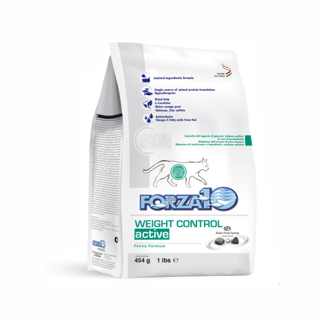 Forza10 Weight Control Active сухой корм для взрослых кошек с избыточным весом - 450 г