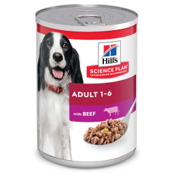 Hills Science Plan влажный корм для собак с говядиной, в консервах - 370 г x 12 шт