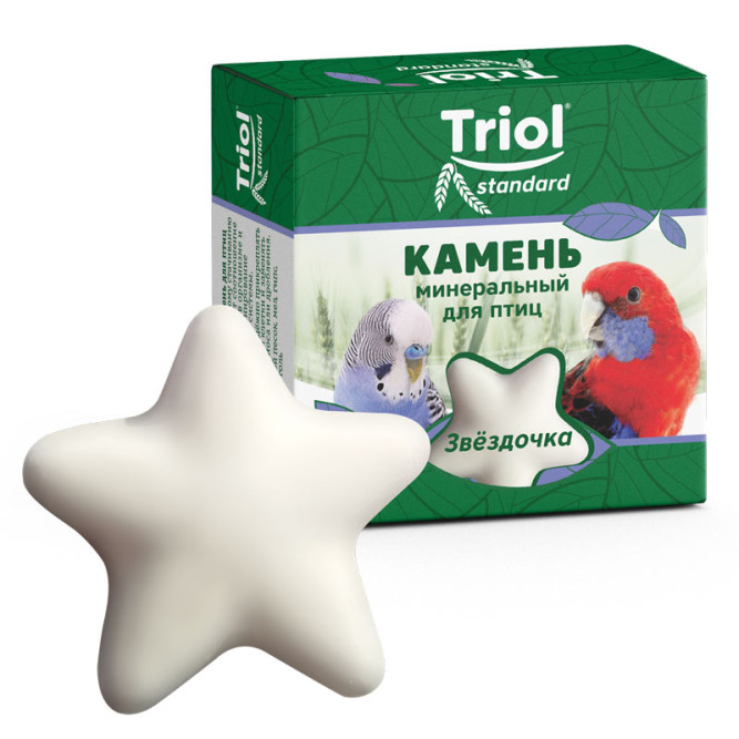 Triol Standard камень минеральный "Звездочка" для птиц - 30 г