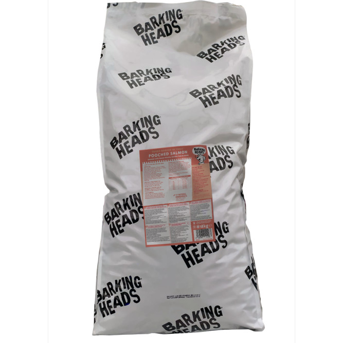 Barking Heads Мисочку оближешь сухой беззерновой корм для взрослых собак с лососем и картофелем - 18 кг