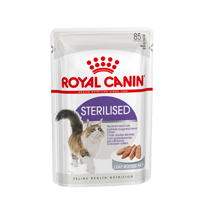 Royal Canin Sterilised паучи для стерилизованных кошек паштет - 85 г х 12 шт