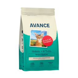 Avance Sterilized сухой корм для взрослых стерилизованных кошек с кроликом и бурым рисом - 2,5 кг
