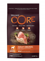 Wellness Core сухой корм для взрослых собак средних пород с индейкой и курицей 10 кг