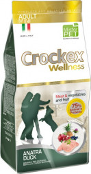 CROCKEX Wellness сухой корм для взрослых собак мелких пород с уткой и рисом - 2 кг