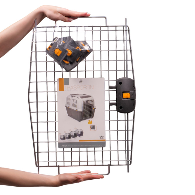 MPS переноска SKUDO 6 92х63х70h см с металлической дверцей с замком серая