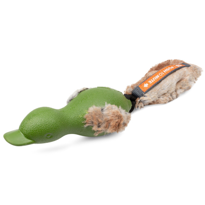 GiGwi PUSH TO MUTE игрушка для собак Утка с отключаемой пищалкой, 30 см