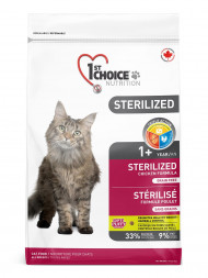 1st Choice Sterilized сухой корм для стерилизованных кошек с курицей и бататом - 320 г