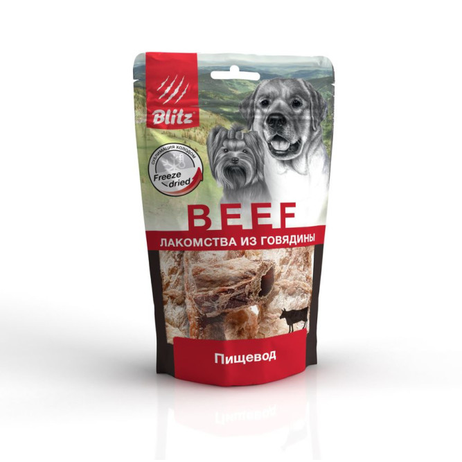 Blitz Sensitive лакомство сублимированное для собак "Пищевод" - 32 г